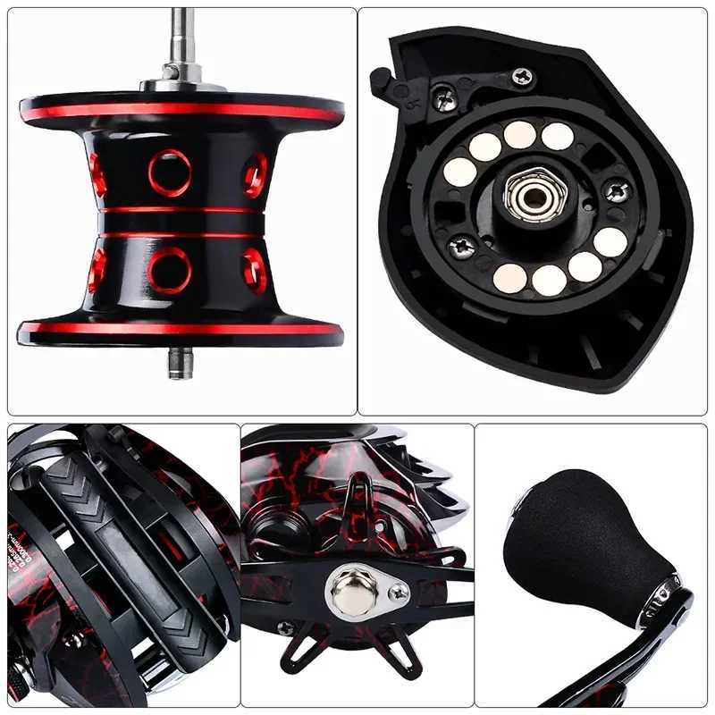 New JAPAN 18+1BB Dual Brake Syst Baitcasting Reel 8KG Max Drag 7.1 1 High Speed Fishing Reel for Carp Bass(Give Gifts)XJ241209