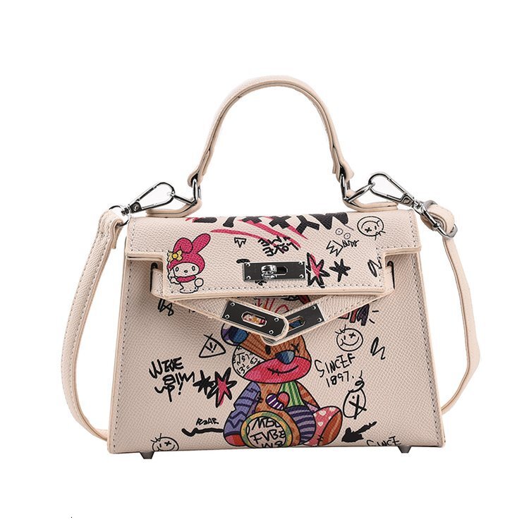 New Trendy Small Square Bag The Real Designer Khaki Women's Handbag 2025 New Slanted Shoulder Fashionable Bag