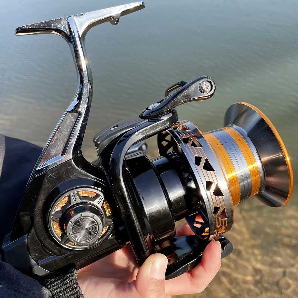 Fishing reel 12000 10000 9000 Metail line cup 30KG Max Drag Long Shot Saltwater Spinning Reel CoilXJ241209