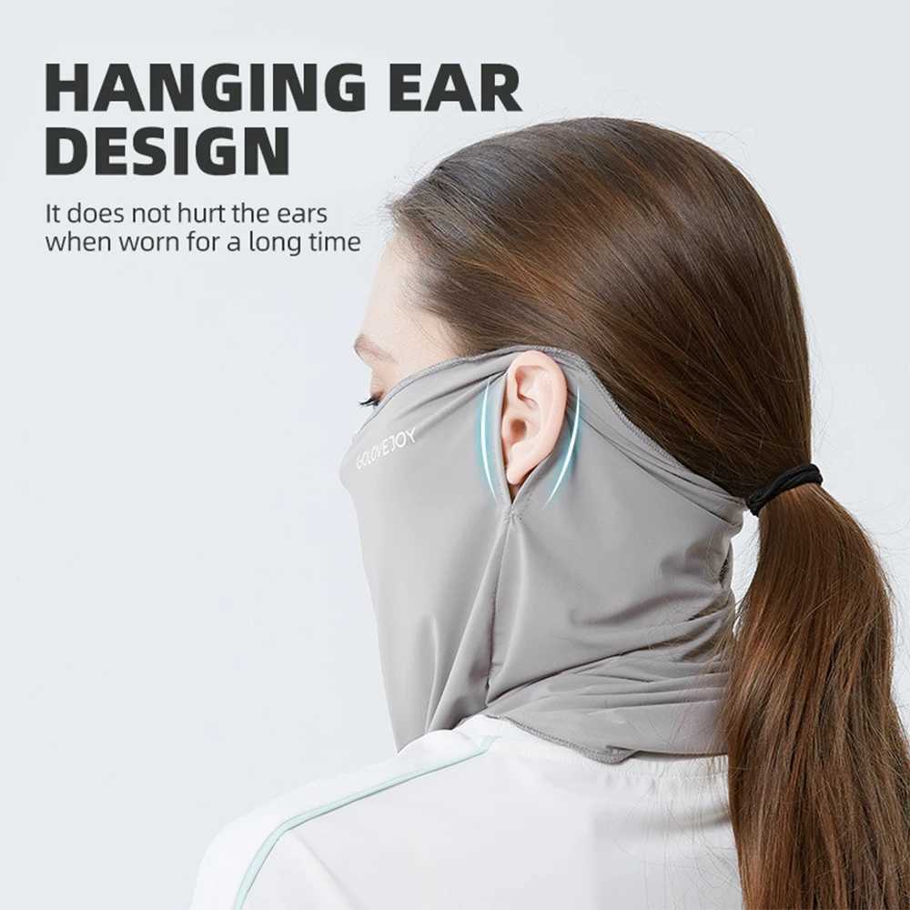 3pcsICE Silk Balaclava Face Mask Summer UPF50+ Dustproof Breathable UV Protector Motorcycle Cycling Bandana Headgear for Girl WomenXJ241209