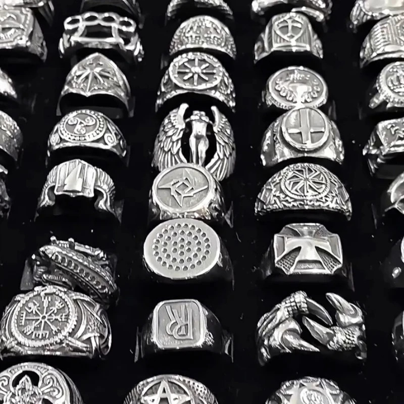 Hiphop Stainless Steel Non fading Large Wrench Ring Commemorative Fashion Simple Wide Edition Mens Ring Jewelry Gift 241209