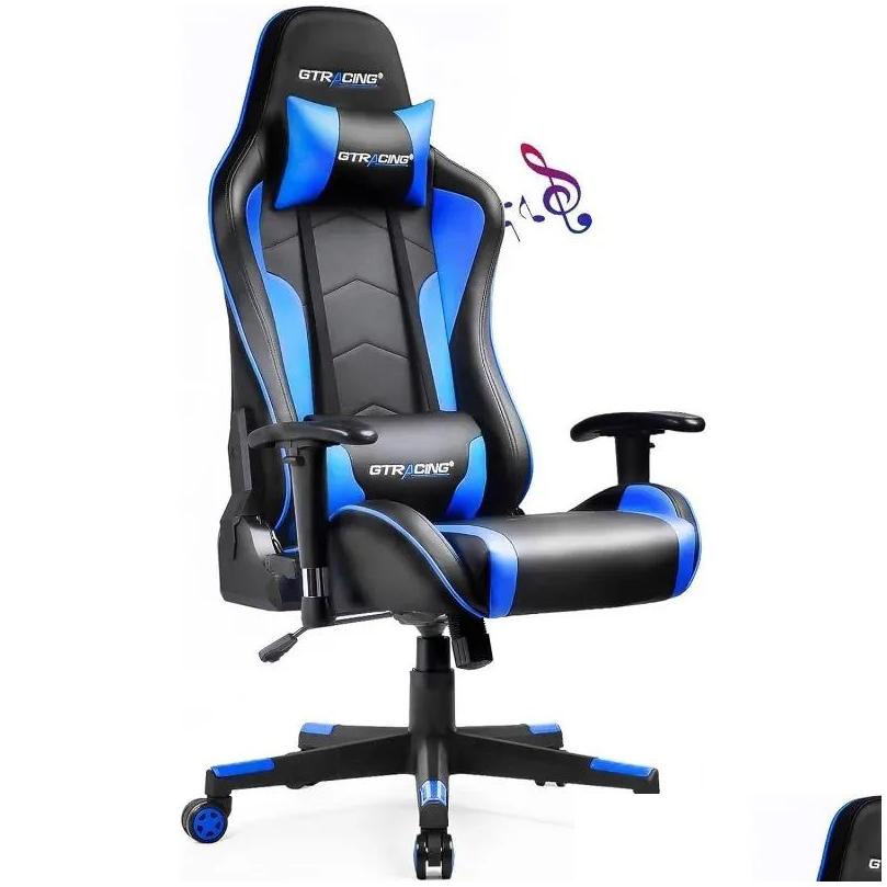 Other Design Multifunctional Gaming Chair Bluetooth Music Video Audio Ergonomic Heavyduty Office Computer Desk And Gt890M With Otmib