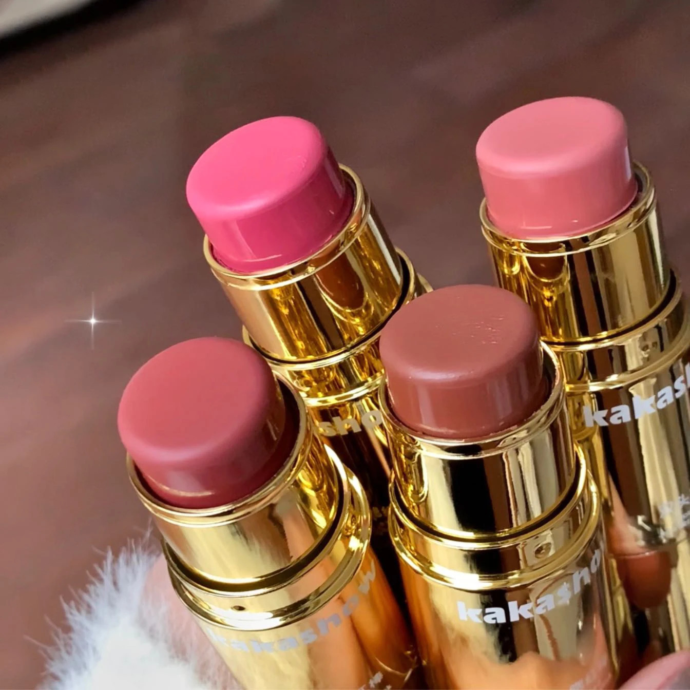 Double-ended Blush Stick Sponge Soft Face Brightening Low Saturated Blusher Cream Peach Pink Cheek Tint Korean Makeup Cosmetics 241209