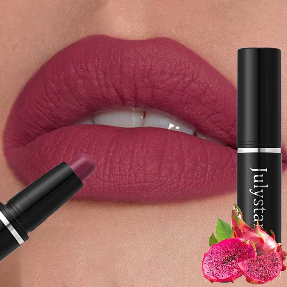 Rose Pitaya Matte Lipstick Velvet Waterproof Long Wear High-pigmented Lipgloss 10 Colors Fruite Lip Liner Pencile CosmeticsXJ241209