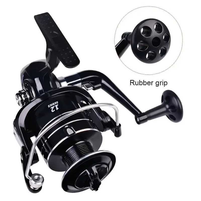 12+1BB High Speed Rock Fishing Wheel All Metal Spool Spinning Reel Line Spool Carp Fishing ReelXJ241209