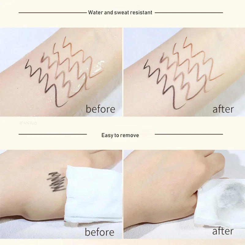 Slim Gel Eyeliner Pencil Waterproof Eyeliner Lying Silkworm Pen Smooth Waterproof Anti-Rubbing Lasting Non-Smudge Eyes Makeup 241209