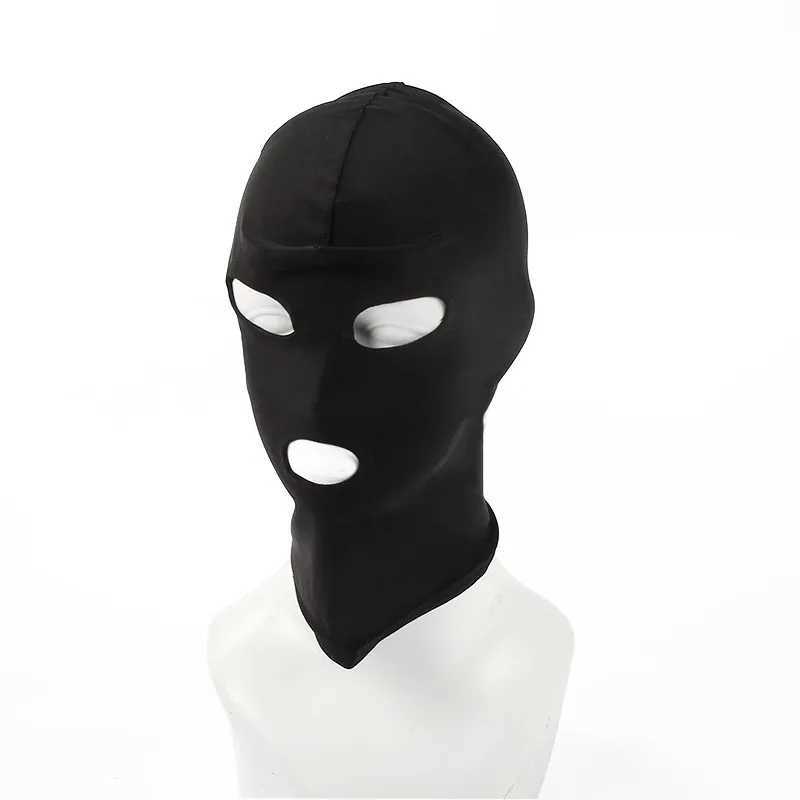 3pcsElasticity Balaclava Cap Unisex Standard Seamless Fetish Hoods for Halloween Cosplay Party Hat Tactical Face Mask GamesXJ241209