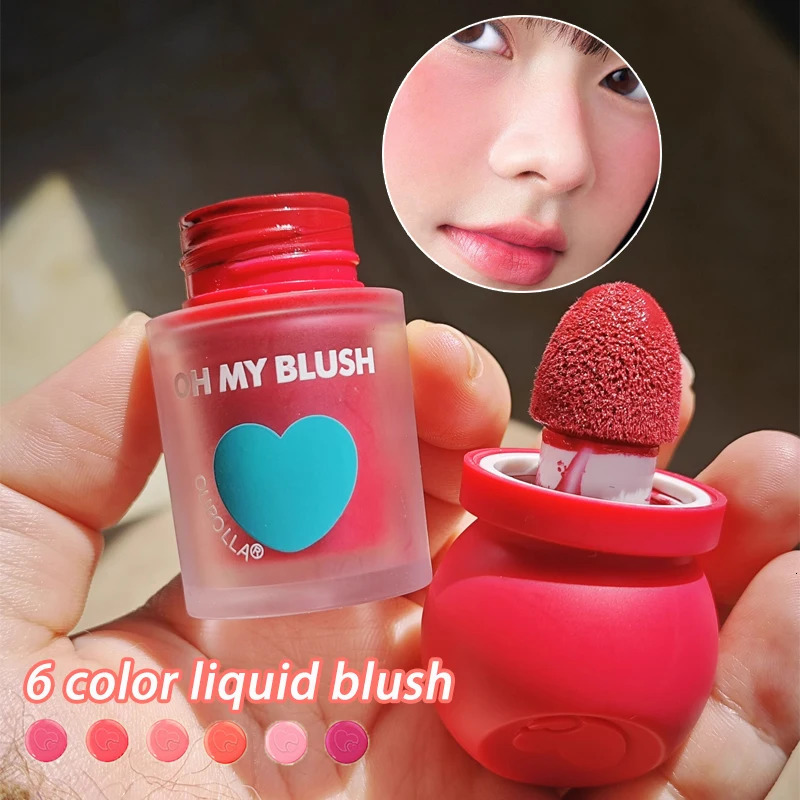 Liquid Blush Stick Milk Pink Purple Multi-Use Shadow Lips Cheek Brighten Skin Matte Blusher Cream Rubores Rouge Korean Makeup 241209