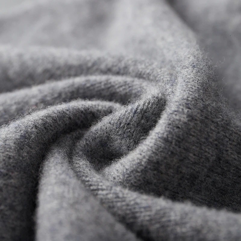 24 Autumn/Winter 100% Merino Wool Open Collar Wool Mens Half High Collar Color Padded Casual Cashmere Knitted Jacket 241205