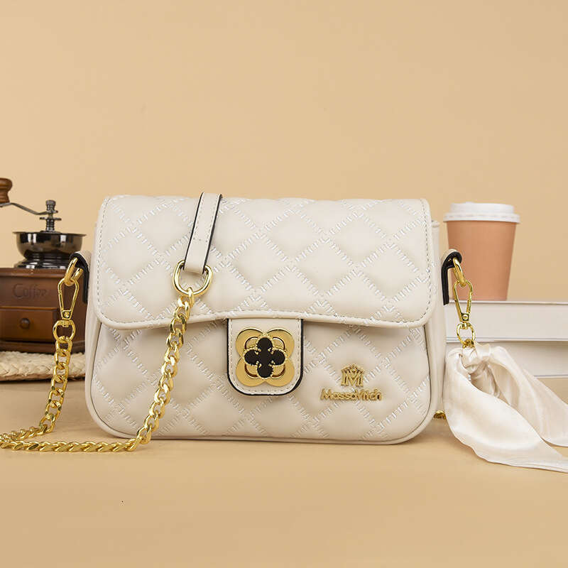 Ling grid red fashion style fragrance chain casual versatile mini light luxury Korean version popular small bag