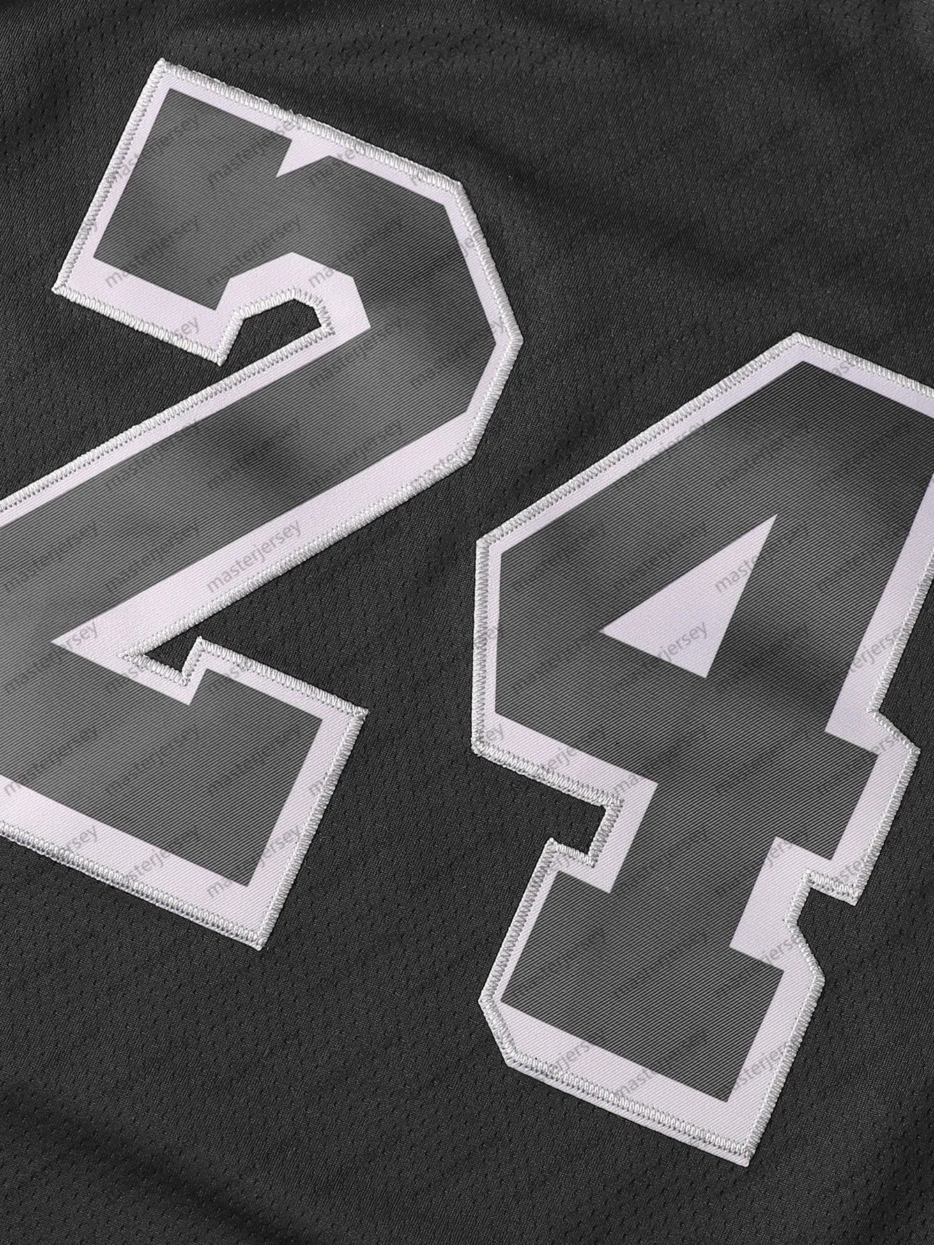 #24 LEGNID Men's Black Sports Team Basketball Jersey Polyester Knit Fabric Embroidered Letters & Numbers Crew Neck Sleeveless Training Vest In St