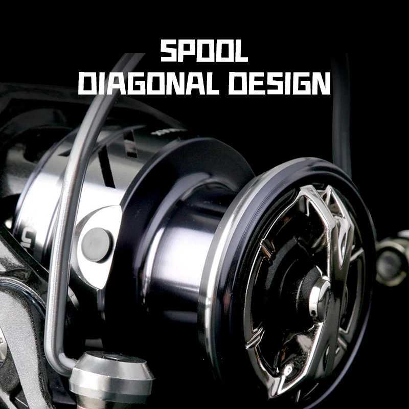 New arrival Saltwater Fishing Reel Spinning 2000-7000 3+1BB 5.2 1 Max Drag 15KG Metal Knob Water-Proof ReelsXJ241209