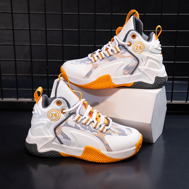 Athletic Outdoor Children Basketball Shoes for Boys Girls Kids Teenagers Non-slip Lace Up Littlesprouts Outdoor Training Sneakers Tennis Shoes Sizes 2