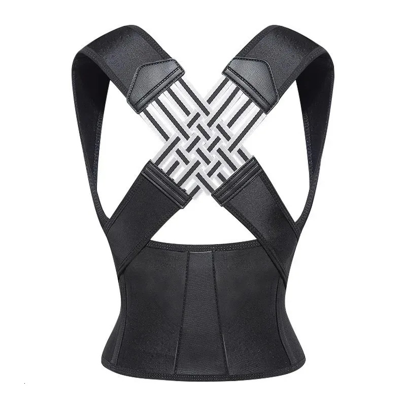 Female male posture corrector shoulder straightener adjustable full back support for pain relief up and down 241206