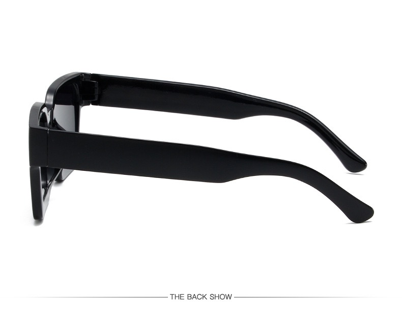 Fashion women's square frame full rim glasses personalised plastic minimalist glasses simple design glasses for travelling for photos