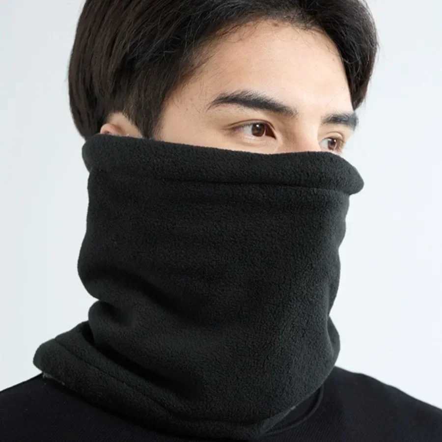 3pcsWinter Outdoor Motorcycle Face Mask Cycling Neck Cover Men Women Solid Color Neck Protection Scarf Motorcycle AccessoriesXJ241209