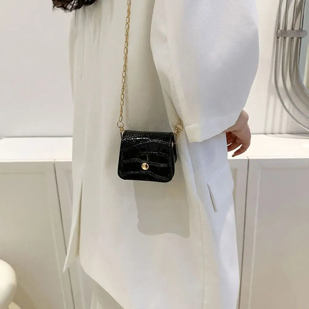 PU Crossbody Bags Cute Mini Versatile Shoulder Bag Chain Simplicity Handbag Women 241203