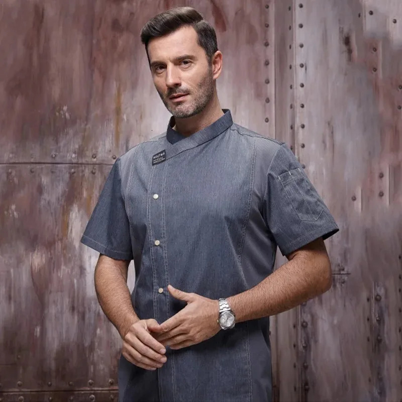 Cook el Restaurant Canteen Cake Shop Cafe Shirt Cooking Costume Men Women Kitchen Work Uniform Adult Unisex Chef Jacket Coat 241209