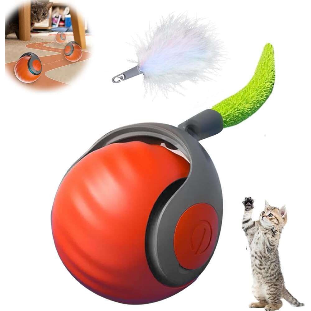 JCY JCY Runsgo Speedy 2.0,Interactive Toy Balls for Indoor Cats Dogs,Speedy Toy,USB Rechargeable Smart Cat Toys Ball, Two Speed Adjustment, with Repla