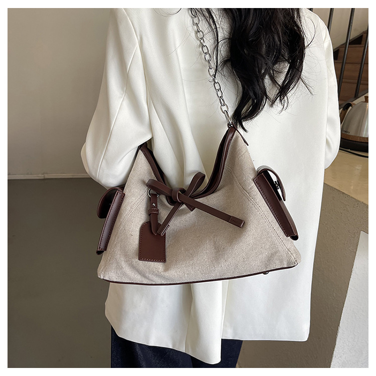 2025 Designer Free designer 3 shipping bag Shoulder Bags Canvas Splicing Large Capacity Tote black Underarm Bag Fashion