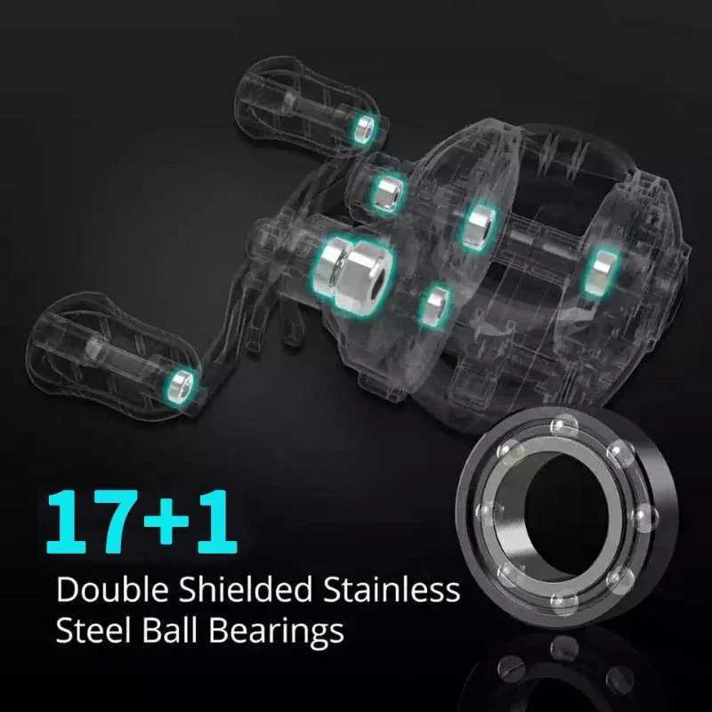 Baitcasting Rsyste Reel 8Kg Max Drag Low Profi18BB High speed Fishing Wheel Baitcaster Reels Corrosion ResistantXJ241209