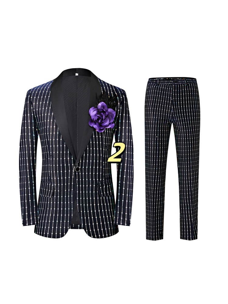 High-end k1370 textured suits for men, slim-fitting tops and coats, best man