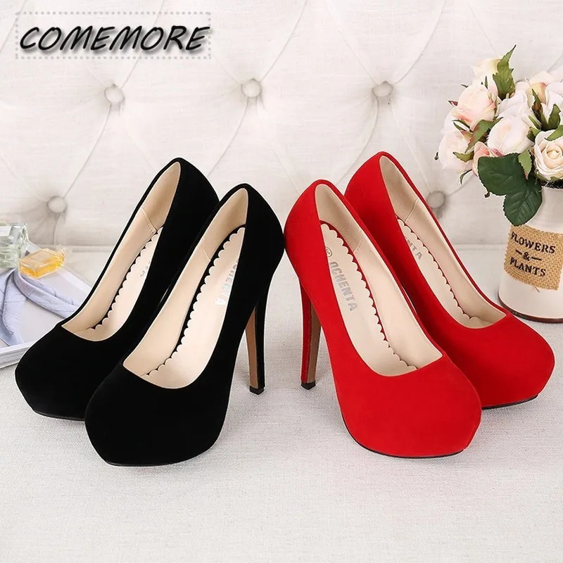 Super High Heel Womens Shoes Waterproof Platform Shoes Nightclub Fine with Sexy Spring Large Size High Heel Wedding Shoes 35-46 241209