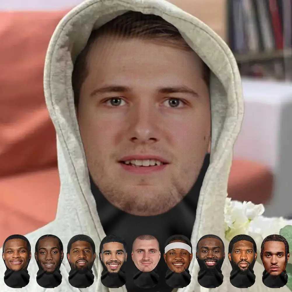 3pcs3D Printed Full Face Mask Men And Women Role Play Headdress Hip Hop Fashion Balaclava Headdress Funny Cosplay PropsXJ241209