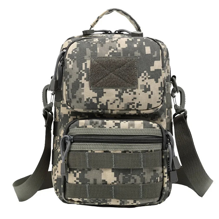 Outdoor Hiking Single Shoulder Backpack Camouflage Army Waterproof Sports Bag 241209