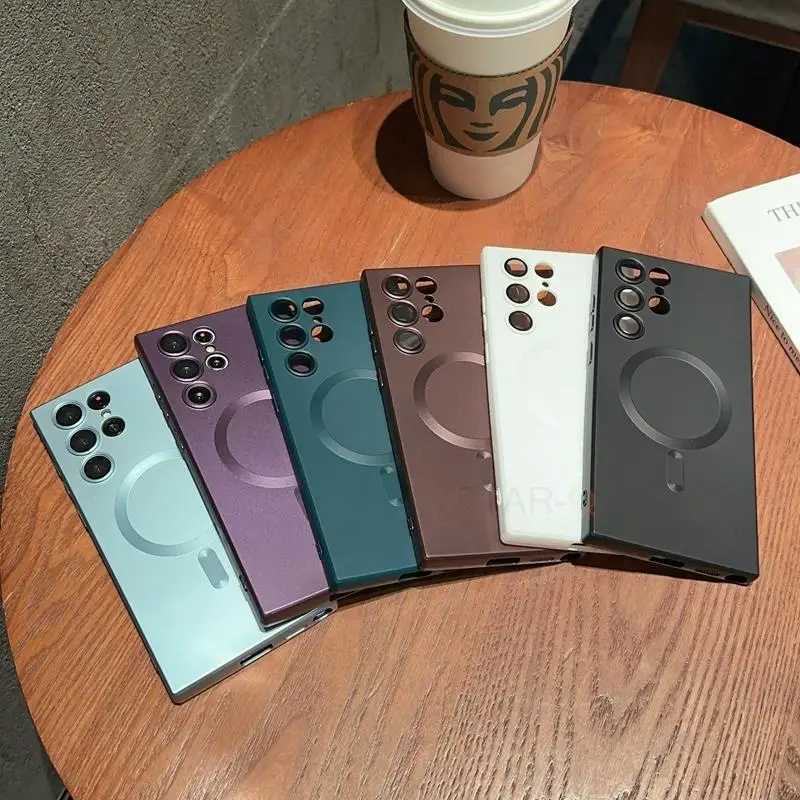 Designer Phone Case For Galaxy S22 S23 Ultra S21 Plus S20 Fe 5G Note 20 10 magnetic wireless charging case for silicone cover S20fe M241209