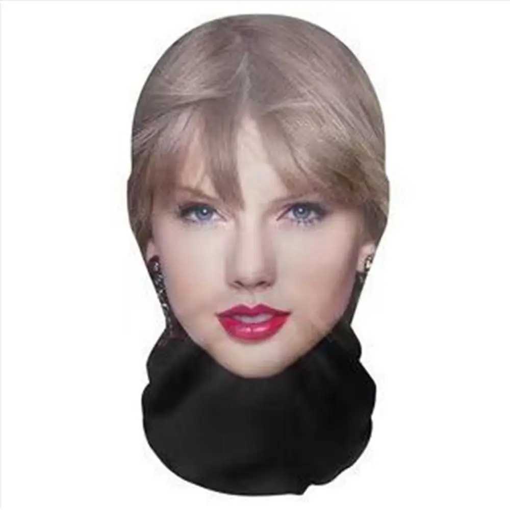 3pcs3D Seamless Magic Funny Celebrity Face Mask unisex Bandana Tube Neckchief gaiter Warmer Face Cover Head Scarf Headband HeadwearXJ241209