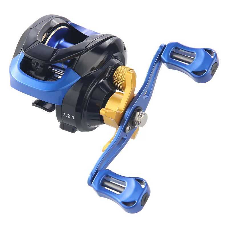 Haut Ton Blue Diamond Baitcaster Fishing Reel 7.2 1 Gear Ratio 22lbs Max Drag 18+1bb Light For Bass Feshwater Saltwate FishingXJ241209