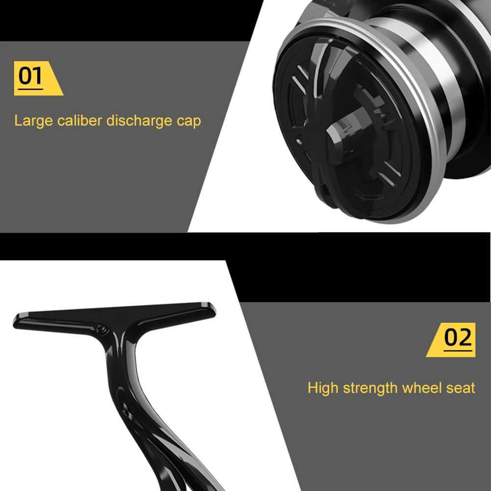 Fishing Reel Full Metal Body All Purpose Fishing Spinning Reel 5.2 1 Gear Ratio 12kg Max Drag for Saltwater and FreshwaterXJ241209