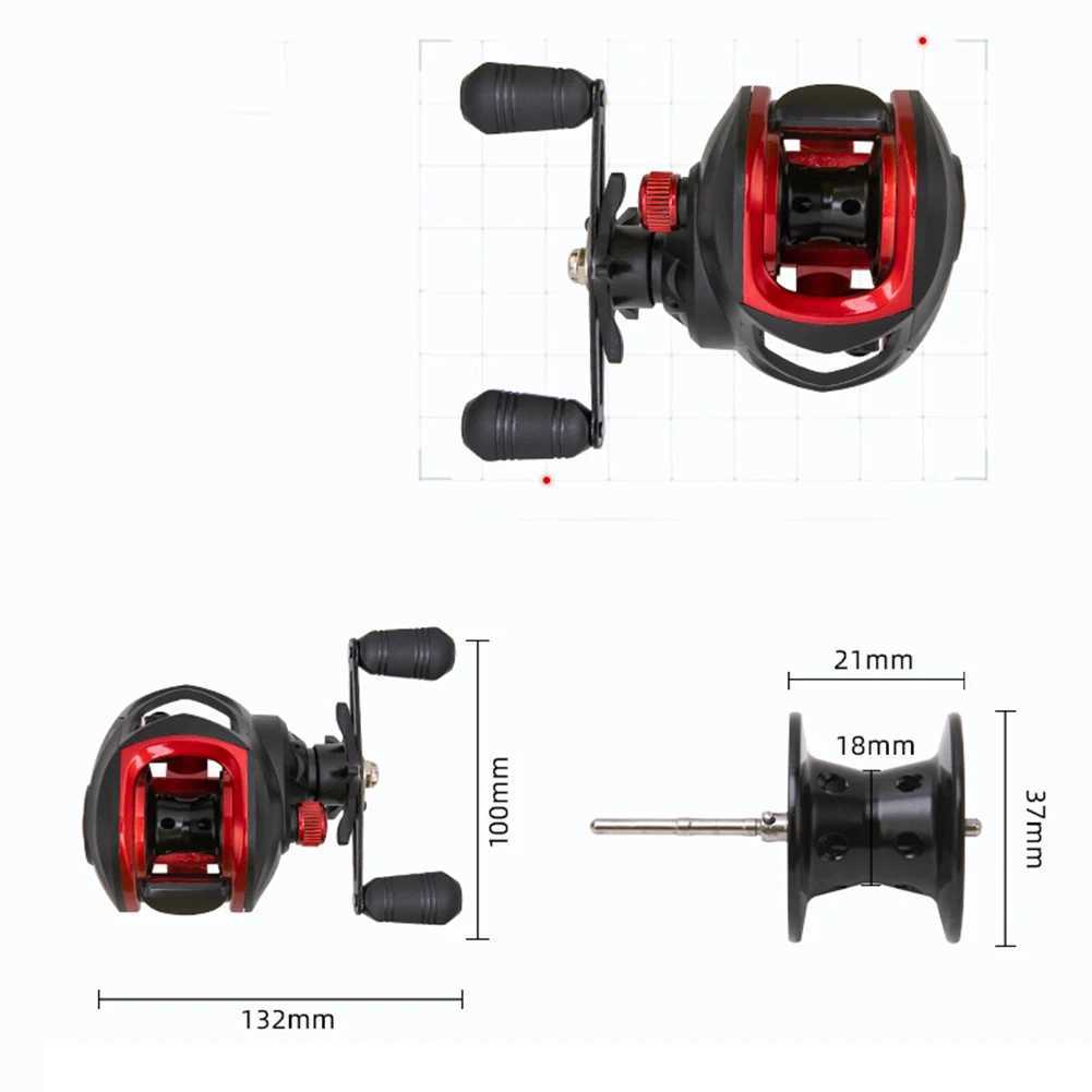 Lowprofi Reel Baitcasting Fishing Reels Fishing Tack Right / ft Handed Gear Ratio 7.2 1 Casting Reel Metal Body 8KG MaxXJ241209
