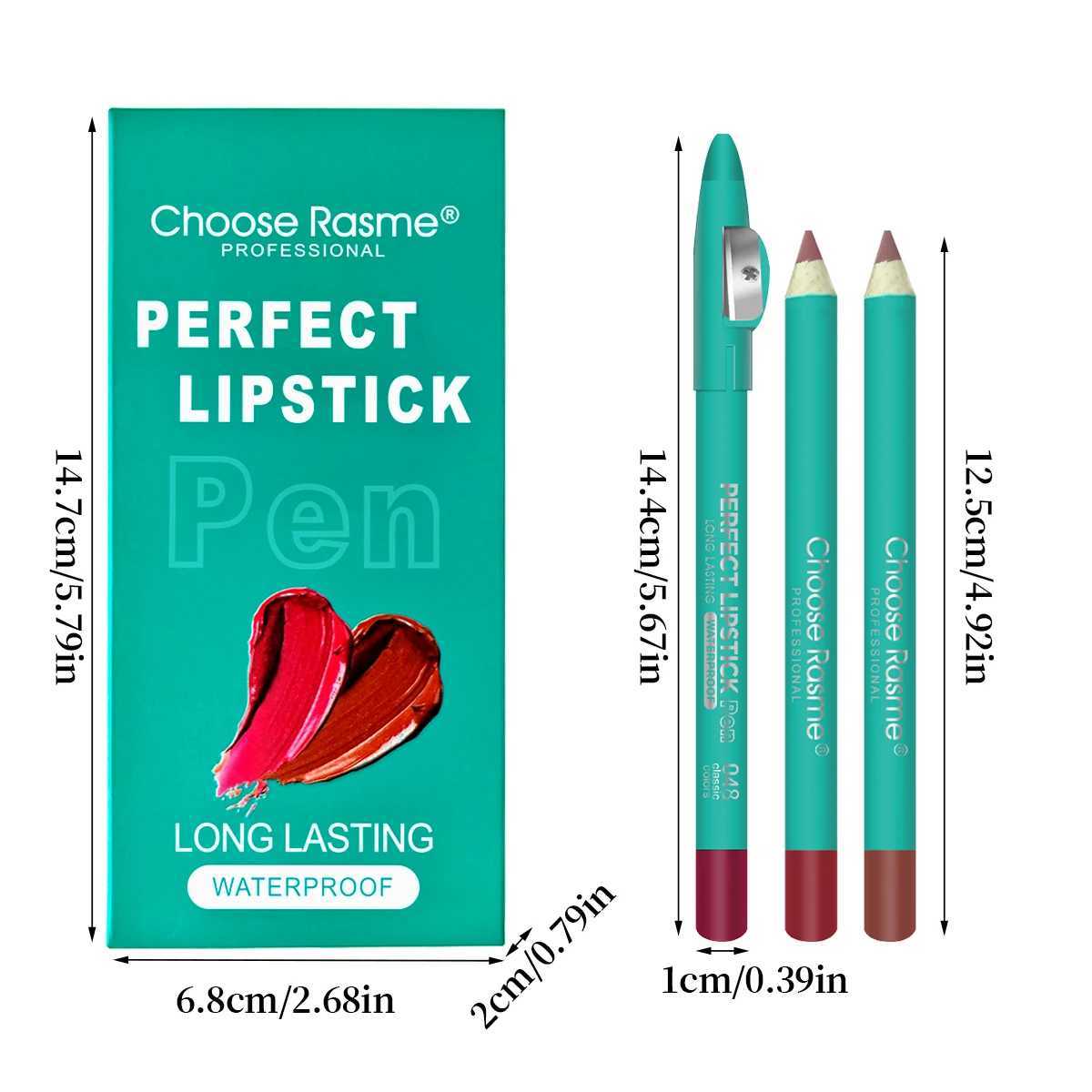 6color Waterproof Lasting Wooden Matte Lip Liner Pencil Natural Lips Makeup Nude Pink Lip Liner Outline The Lips Contour MakeupXJ241209