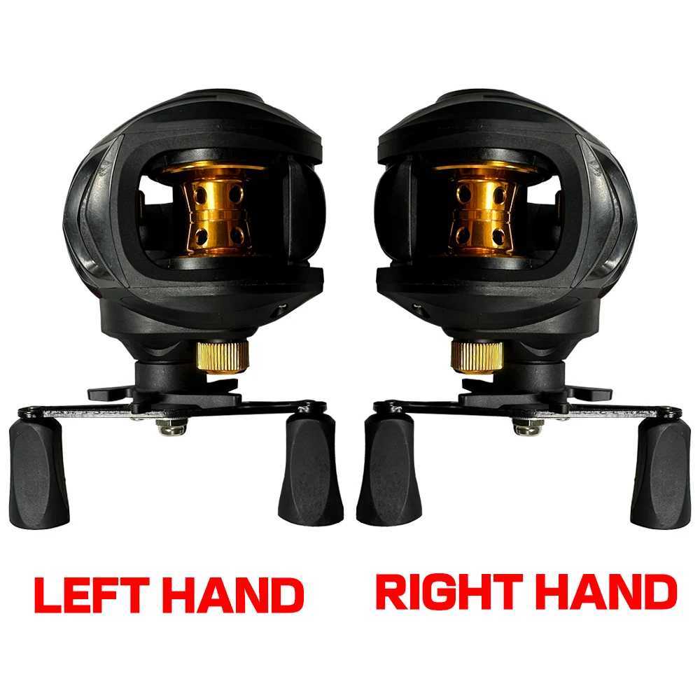 GHOTDA Black Gold Lure Casting Fishing Reel 2000 Series Max Load 8kg Gear Ratio 7.2 1 with Brake for Fresh/SaltwaterXJ241209