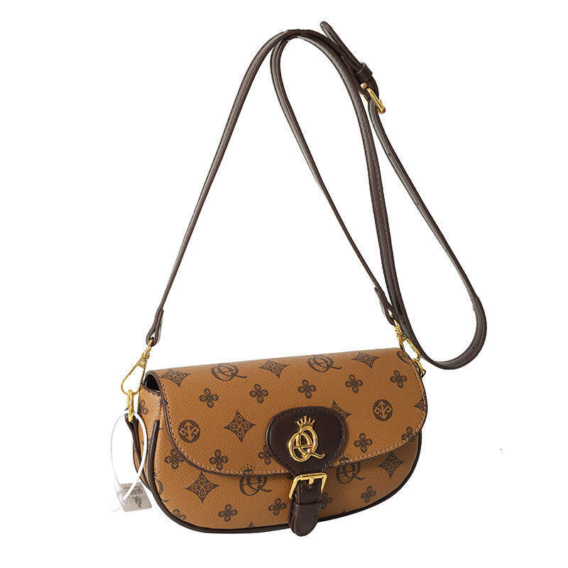Advanced women's crossbody with fashionable texture, letter printed small square bag, niche design sense, shoulder bag