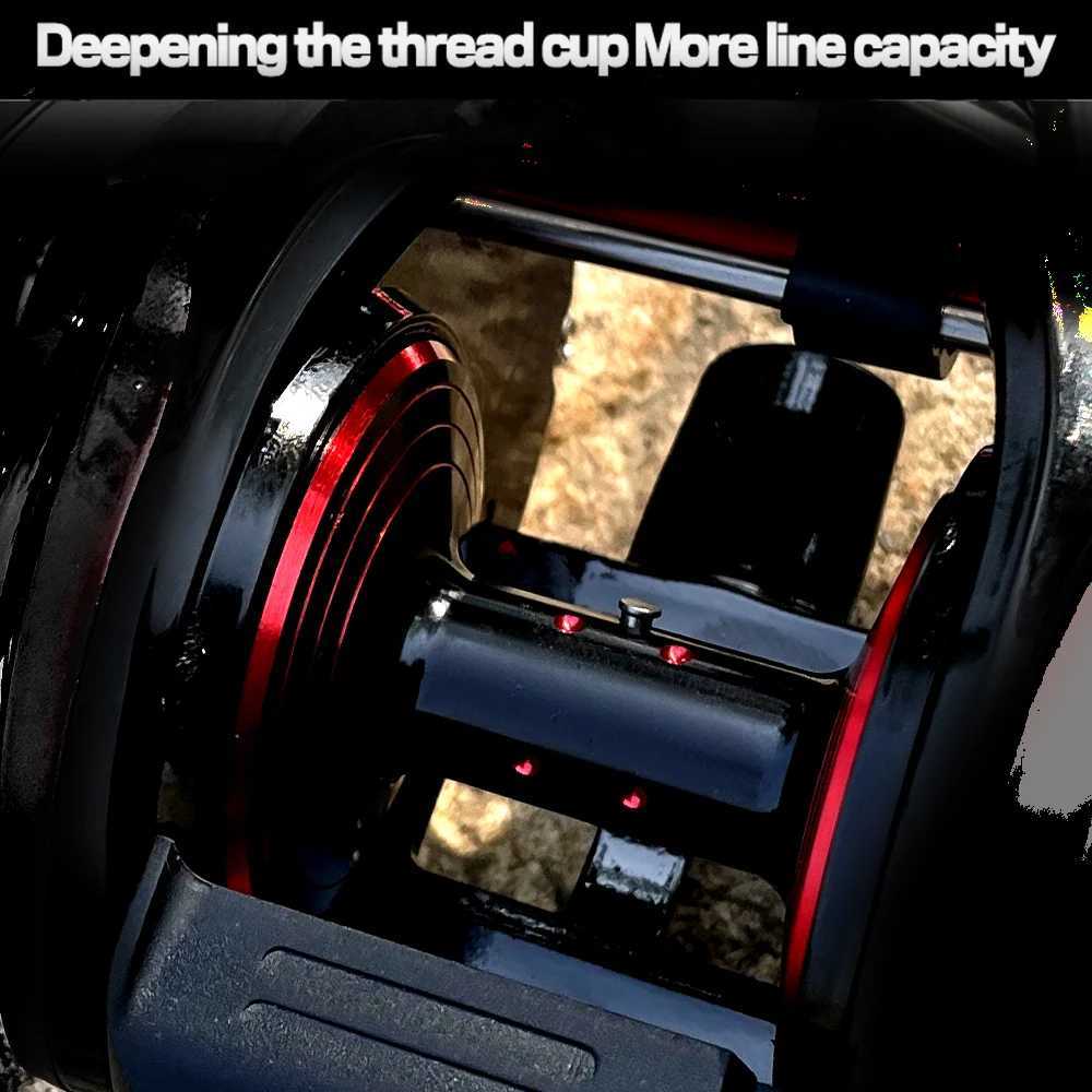 Catfish Reel 15kg Baitcasting Reels 8+1 Bearings Strong Saltwater Fishing Wheels Baitcast Reel Big Game Jig Machine Long CastingXJ241209