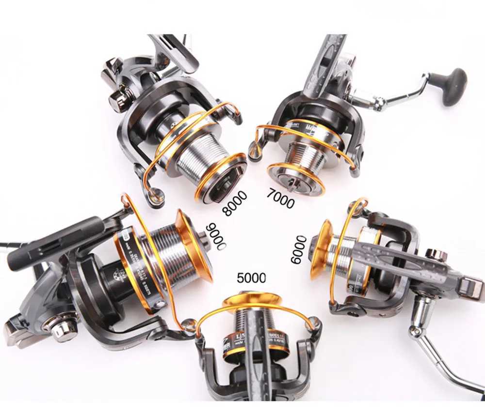 Surf Casting Reel 12+1 BB 5.2 1/5.1 1/4.1 1 Long Shot Sea Fishing Reels Cast Wheel Spinning Fish Reel 3000-9000 Series SnakeXJ241209
