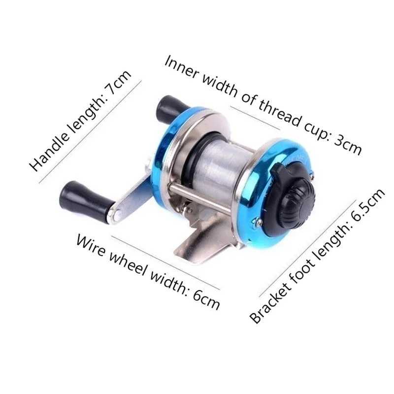 Metal Drum Reelsmall Foot Pen Fishing Rod Special Fishing Line Reelice Fishing Reelft And Right Hand ReelsXJ241209