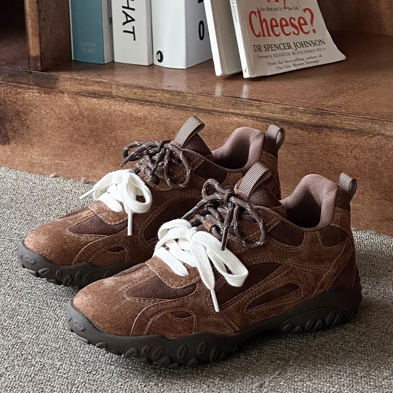 AIYUQI Women's German Training Shoes 6 Cm Height Increase Female Sneakers Shoes Autumn and Winter Non-slip Women's Shoes