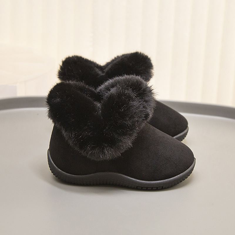 Baby Girl Shoes Snow Boots Kids Cotton Shoes Littlesprouts Plush Warm First Walkers Non-slip Infant Boots Size 12 - 17