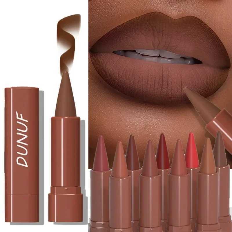 Matte Lipstick Pen Gradient Lip Liner Red Brown Velvet Lipsticks Pencil Lasting Waterproof Lip Stick Sexy Women Makeup Lip LinerXJ241209