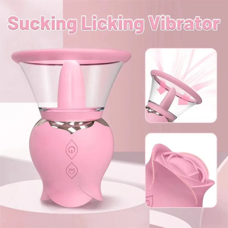 Clitoral Sucking Vibrator Adult Toys Licking Tongue Nipple Stimulator Vagina Massager Female Masturbation Sex Toy for Women 18 241209