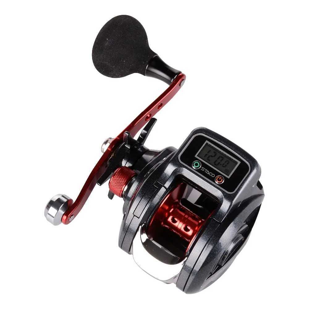 ft/Right Hand Baitcasting Fishing Reel With Line Counter 16+1 Bearings Baitcaster Reel with Digital Display Baitcasts WheelXJ241209