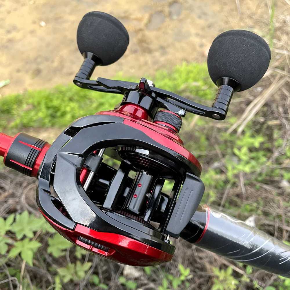 Catfish Reel 15kg Baitcasting Reels 8+1 Bearings Strong Saltwater Fishing Wheels Baitcast Reel Big Game Jig Machine Long CastingXJ241209