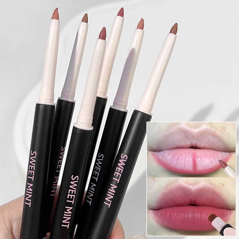 3D Velvet Matte Lip Liner Pencil Waterproof Long Lasting Natural Contouring Lips Lipsticks Pen Non-stick Cup Lip Makeup CosmeticXJ241209