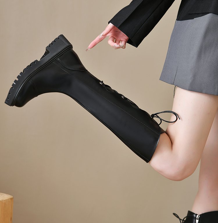 Women Boots:Winter Fashion Long Boots Slim New Trendy Thick Sole Anti-slip Comfort Warm,Black/Brown,Free shipping