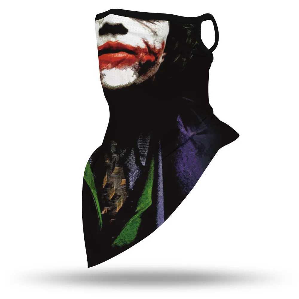 3pcs2020 The Joker Arthur Fleck V for Vendetta Motorcycle Multifunction Cosplay Balaclava Cycling Neck Scarf Masks Bandana HeadbandXJ241209