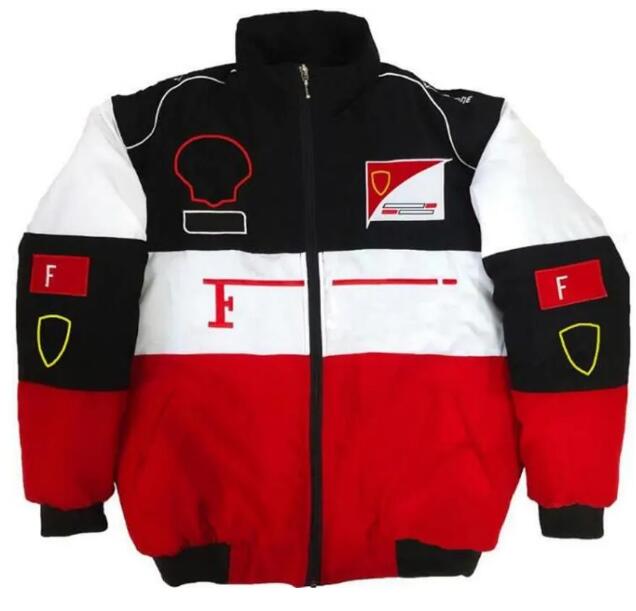 Racing Suit Long-sleeved Jacket Retro Motorcycle Jacket Moto Team Rider Winter Cotton Clothing Embroidered Warm F1 Jackets yyhSS